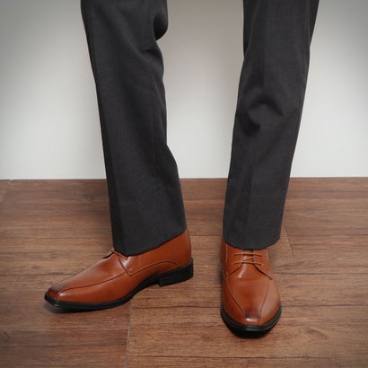 サンエープラス AAA+ 外羽根スワールモカ(ヒールアップ）/2682 （ライトブラウン）