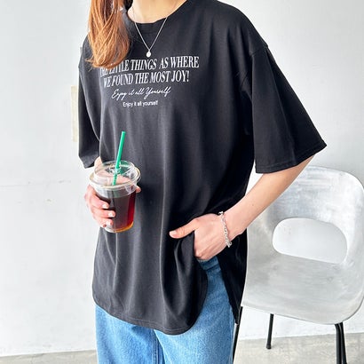 ジーラ GeeRA プリントチュニックTシャツ （シンプルロゴブラック） locondo-12608438 LOCOMALL(ロコンド公式ストア) サンプル画像2
