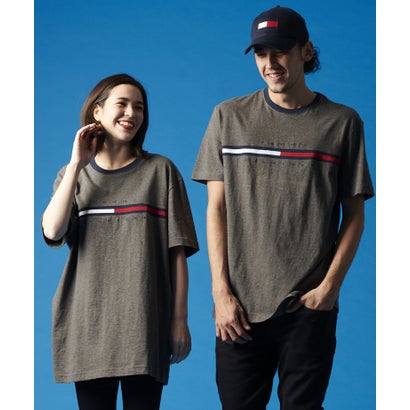 トミー ヒルフィガー TOMMY HILFIGER トミー ヒルフィガー ロゴ Tシャツ / TINO TEE （グレー）