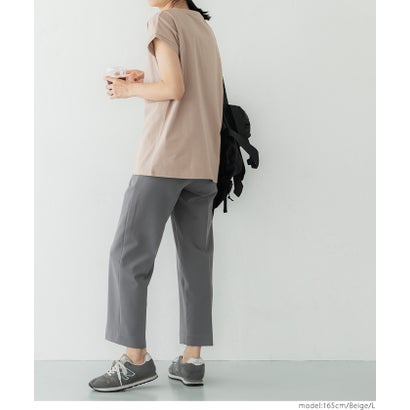 コカ coca COTTON from the U.S.フレンチスリーブUネックTシャツ （Beige）