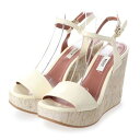 バリー BALLY WEDGE SANDAL (BONE)