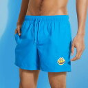 QX GUESS GUESS x J BALVIN Smile Woven Medium Swim Short iATMOSPHERE BLUEj