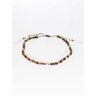 【岩座】産石絹紐アンクレット 10月 トルマリン ストーン