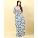 ティファニーローズ Tiffany Rose キモノドレス(ロング) (セラミックブルー)