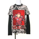 デシグアル Desigual Tシャツダブル袖 GENIUS (グレー/ブラック)