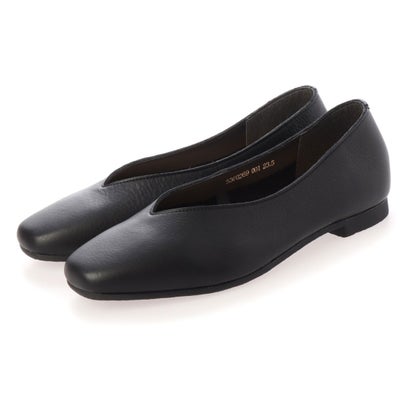 エンアシナガオジサン EN あしながおじさん Vカットパンプス （ブラック）