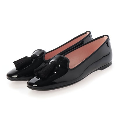 プリティ・バレリーナ バレエシューズ プリティ・バレリーナ Pretty Ballerinas FAYE patent-tassels（フェイ パテントタッセル）ローファー （NEGRO-NEGRO）