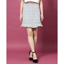 Weave Away Tweed Mini Skirt (BLUE)(4)
