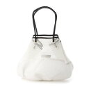 ペレボルサ PELLE BORSA 巾着バッグ (ホワイト)