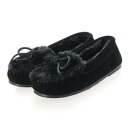 ミネトンカ MINNETONKA ファーモカシン kylah-slipper-40729-bl （BLACK）