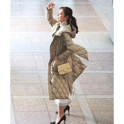 ルイルエブティック RUIRUE BOUTIQUE キルティングロングダウンコート （ベージュ(BE)）のサムネイル