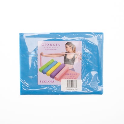 ジオアンドジア GIO&GIA 【全5色】エクササイズバンド 筋トレから軽いストレッチまで 男女兼用 フィットネス ストレッチ トレーニング ヨガ(ブルー)