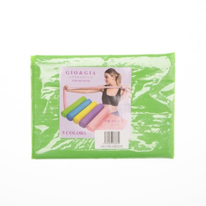 ジオアンドジア GIO&GIA 【全5色】エクササイズバンド 筋トレから軽いストレッチまで 男女兼用 フィットネス ストレッチ トレーニング ヨガ(グリーン)