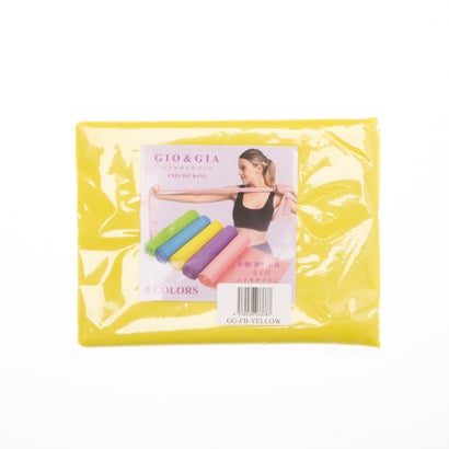 ジオアンドジア GIO&GIA 【全5色】エクササイズバンド 筋トレから軽いストレッチまで 男女兼用 フィットネス ストレッチ トレーニング ヨガ(イエロー)