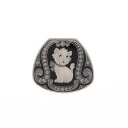 クララビジュー Clara Bijoux キャットモチーフ ブローチ (ブラック系)