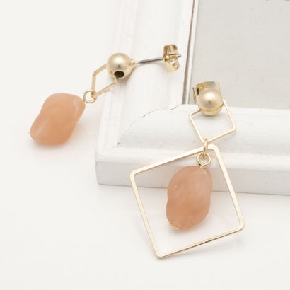 カンカン KANKAN つぶマーブルピアス (ピンク)