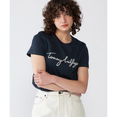 トミー ヒルフィガー TOMMY HILFIGER HERITAGE CREW NECK GRAPHIC TEE （ネイビー）