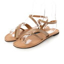 リーカ RiiiKa ラインフラットサンダル (lightbrown)