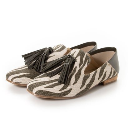 バイアシナガオジサン by あしながおじさん タッセルフラットシューズ （カーキ）(4)