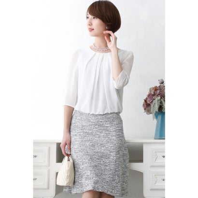 プールヴー PourVous カットツイードスカート スカート セレモニースーツ/ 入学式(入園式)卒業式(卒園式)七五三フォーマルママスーツ (ブラック×ホワイト) プールヴー PourVous カットツイードスカート スカート セレモニースーツ/ 入学式(入園式)卒業式(卒園式)七五三フォーマルママスーツ (ブラック×ホワイト)