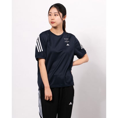 アディダス adidas レディース 半袖機能Tシャツ WMHE3STTEE GM8829 （ネイビー）