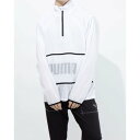 プーマ PUMA メンズ ウインドジャケット グラフィック ウーブン ハーフジップ ジャケット 520745 (ホワイト)