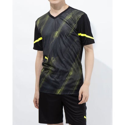 プーマ PUMA メンズ サッカー/フットサル 半袖シャツ individualFLASH SSシャツ 657482 （ブラック）