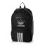 アディダス オリジナルス adidas Originals National 3-stripe Back Pack （Black/White）