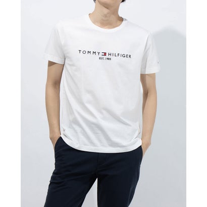 トミー ヒルフィガー TOMMY HILFIGER ベーシックロゴTシャツ （ホワイト）