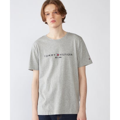 トミー ヒルフィガー TOMMY HILFIGER ベーシックロゴTシャツ （グレー）