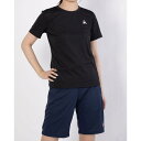 ルコックスポルティフ le coq sportif レディース 半袖機能Tシャツ ハンソデシャツ QMWPJA30ZZ （ブラック）