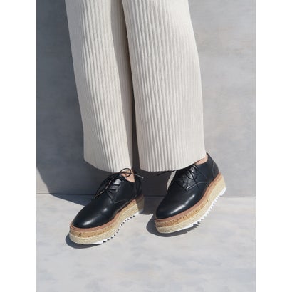 ミオノティス MIO NOTIS 厚底レースアップシューズ （ブラック）