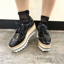 ジェフリーキャンベル ジェフリーキャンベル Jeffrey Campbell 厚底　スタッズ　レースアップシューズ （ブラック）