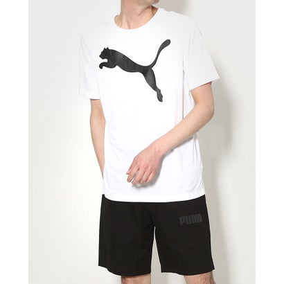 プーマ PUMA 半袖機能Tシャツ ACTIVE ビッグロゴ Tシャツ 588860 （ホワイト）