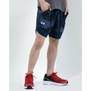 アンダーアーマー UNDER ARMOUR メンズ ジャージハーフパンツ UA Train Stretch Camo Sts 1361508 (ネイビー)