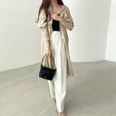 ジーラ GeeRA スリット入りロングシャツワンピース (【リネン調】グレージュ)