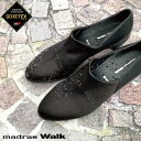 【抗ウイルス・抗菌加工】マドラスウォーク madras Walk 【GORE-TEX】スマートなラストが特徴のゴアテックス 深物パンプス MWL2216 （ブラックテクスチャー）