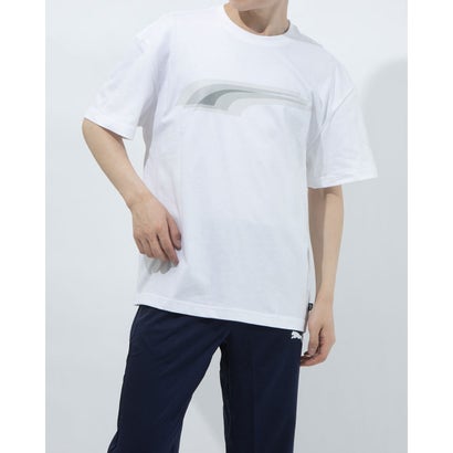 プーマ PUMA メンズ 半袖Tシャツ GRAPHIC オーバーサイズ SS Tシャツ 589855 (ホワイト)