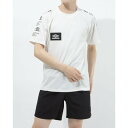 アンブロ UMBRO 半袖機能Tシャツ HE スリーブプリントTシヤツ ULURJA57 （ホワイト）