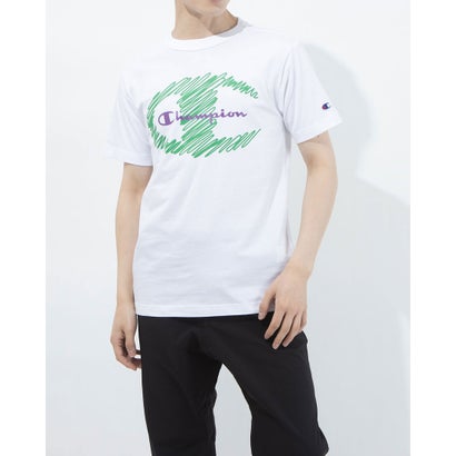 チャンピオン Champion メンズ 半袖Tシャツ SHORT SLEEVE T-SHIRT C3-T309 (ホワイト)