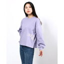 ゲス GUESS New Wave Logo Sweat (LIGHT VIOLET)