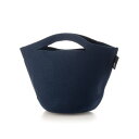 ルートート ROOTOTE 軽量 自立 帽子型 リサイクル糸 ニット バスケット トートバッグ RO. Po-No.ポーノ ベビールー 0255 (ネイビー)