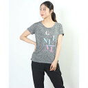 ◇身長164cm B73 W60 H85/モデル着用サイズMティゴラ TIGORA レディース フィットネス 半袖Tシャツ TR-3F2241TS グラデーションカラーのロゴデザインが印象的なTシャツ。フィットネスの激しい動きを邪魔しない軽い素材が◎。フィットネスやアウトドアシーンまで幅広く活躍します。TR-3F2241TS■生産国: 中国■素材: ポリエステル 100%※サイズ表記は日本のサイズ規格 (JASPO) になっております。S レディス : 【着丈】57cm / 【肩幅】34cm / 【胸囲】83cm / 【袖丈】11cmL レディス : 【着丈】63cm / 【肩幅】37cm / 【胸囲】90cm / 【袖丈】13cmLL レディス : 【着丈】65cm / 【肩幅】39cm / 【胸囲】92cm / 【袖丈】15cm別カラーはこちら！ パープル　ブラック