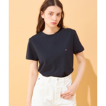 トミー ヒルフィガー TOMMY HILFIGER CORE STRETCH SLIM CNECK TEE （ブラック）