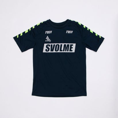 スボルメ SVOLME ジュニア サッカー/フットサル 半袖シャツ Jr LINE TRトップ 1211-86400 （ネイビー）