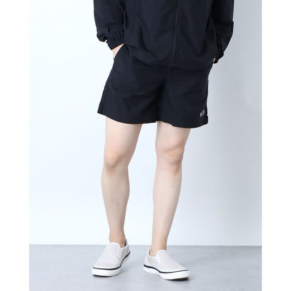 ゲス GUESS Logo Nylon Shorts (BLACK)
