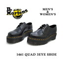 ドクターマーチン Dr.Martens レディース メンズ 厚底 3ホール シューズ QUAD 1461 25567001 (ブラック)