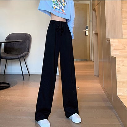 ゾエ ジェンコ Zoe Jenko ベーシックデザイン カジュアルパンツ 8283 （BLK）