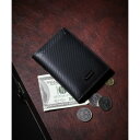 ヴァンキッシュ VANQUISH カーボン ホック付き二つ折財布 (BLK)