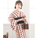 プールヴー PourVous \2021年10種類から選べるレディース3点セット/【大人浴衣+兵児帯+下駄】 レトロモダン シンプル (yukatasetO 千...